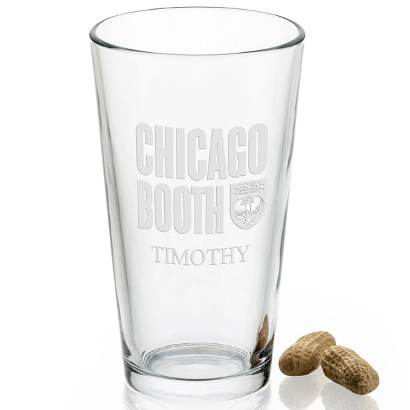 Chicago Booth 16 oz Pint Glass Shot #2