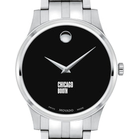 Chicago Booth Men&#39;s Movado Collection Stainless Steel Watch with Black Dial Shot #1