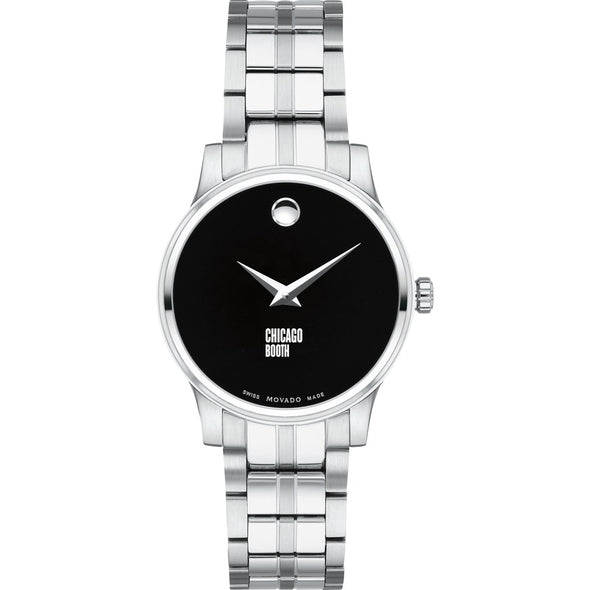 Chicago Booth Women&#39;s Movado Stainless Steel Watch with Black Dial Shot #2