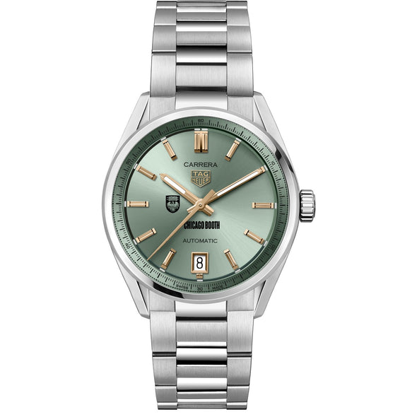 Chicago Booth Women&#39;s TAG Heuer Steel Carrera with Green Dial Shot #2