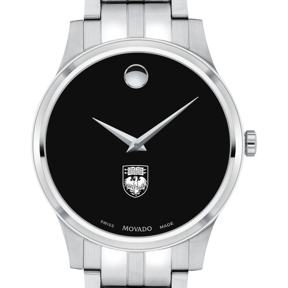 Chicago Men&#39;s Movado Collection Stainless Steel Watch with Black Dial Shot #1