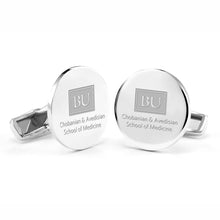 Chobanian & Avedisian School of Medicine Cufflinks in Sterling Silver Shot #1