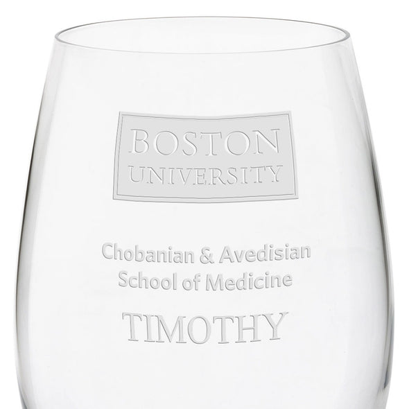 Chobanian &amp; Avedisian School of Medicine Red Wine Glasses Shot #3