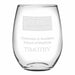 Chobanian & Avedisian School of Medicine Stemless Wine Glasses Made in the USA