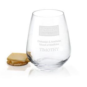 Chobanian &amp; Avedisian School of Medicine Stemless Wine Glasses Shot #1