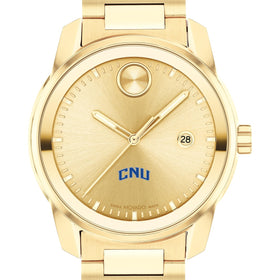 Christopher Newport University Men&#39;s Movado BOLD Gold with Date Window Shot #1