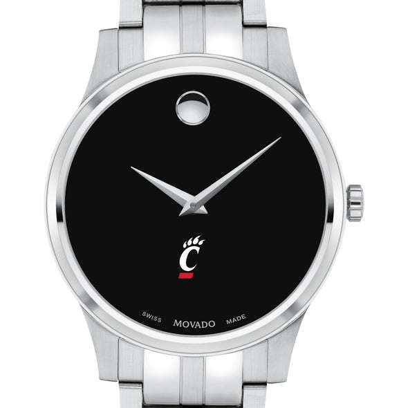 Cincinnati Men&#39;s Movado Collection Stainless Steel Watch with Black Dial Shot #1