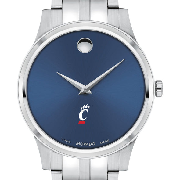 Cincinnati Men&#39;s Movado Collection Stainless Steel Watch with Blue Dial Shot #1