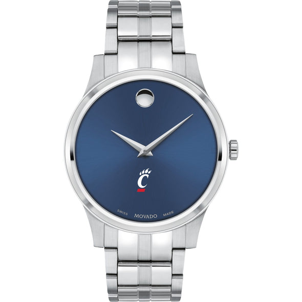 Cincinnati Men&#39;s Movado Collection Stainless Steel Watch with Blue Dial Shot #2