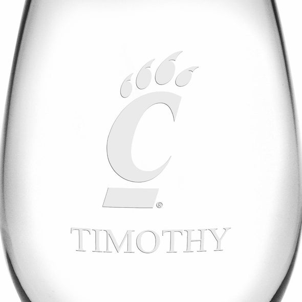 Cincinnati Stemless Wine Glasses Made in the USA Shot #3