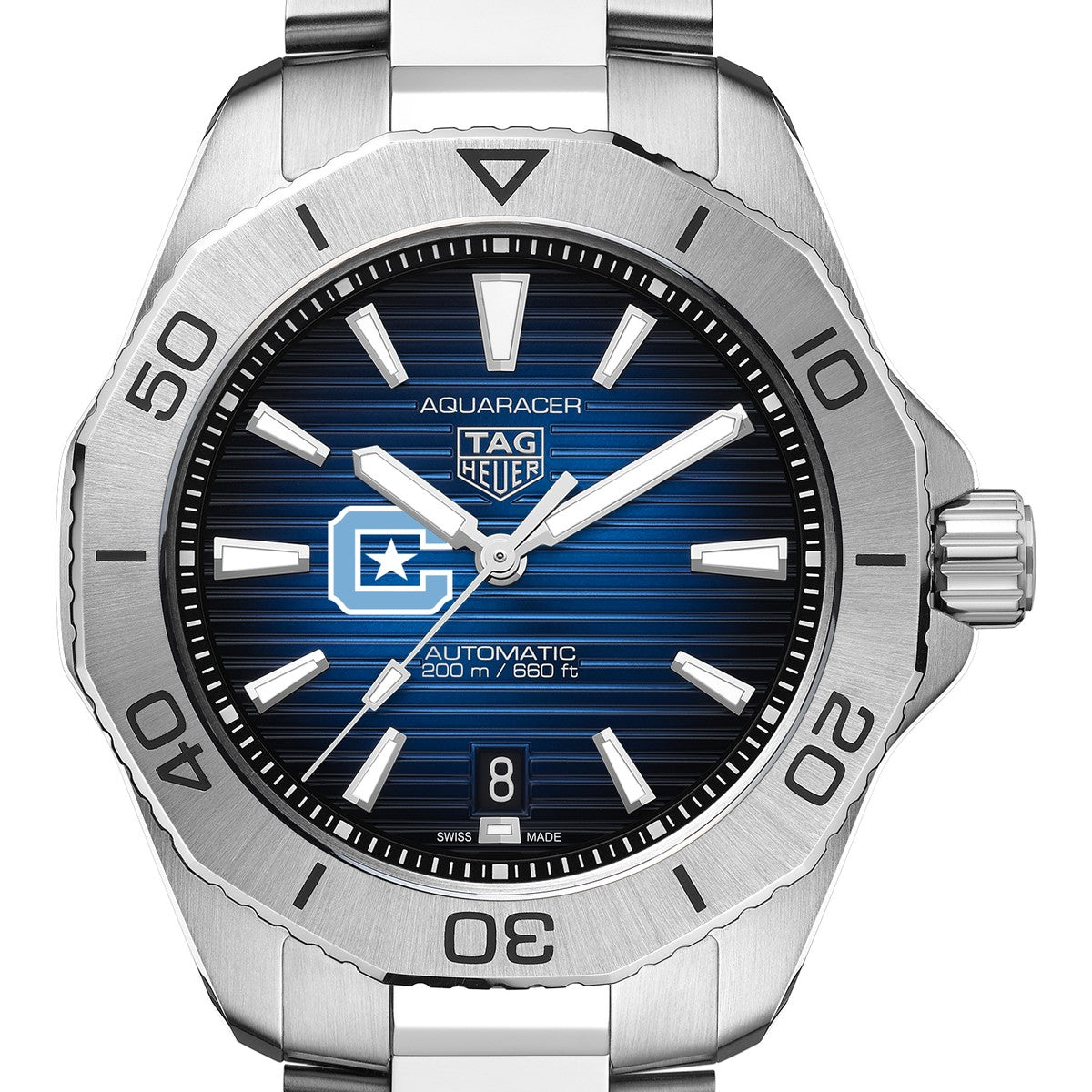 Citadel Men s TAG Heuer Steel Automatic Aquaracer with Blue Sunray