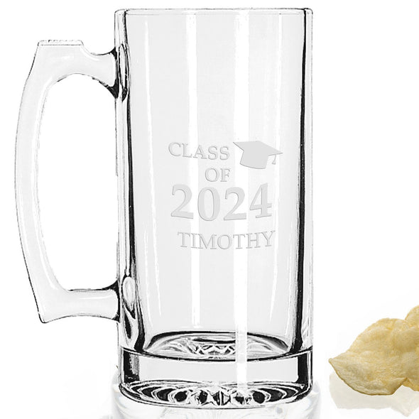 Class of 2024 25 oz Beer Mug Shot #2