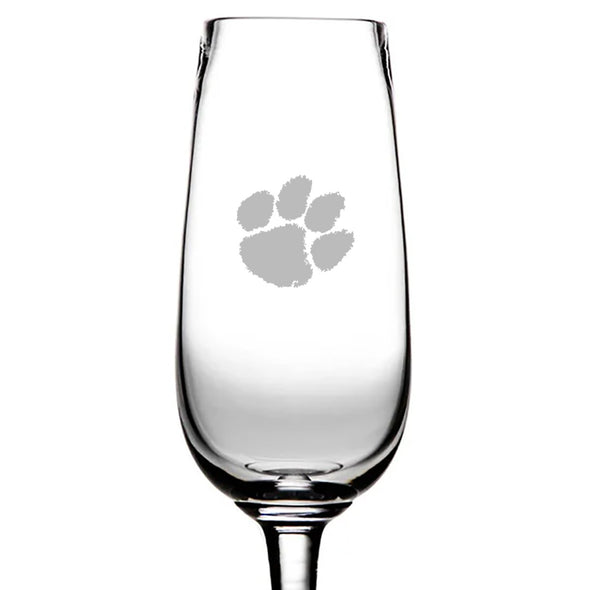 Clemson Flute Glass by Simon Pearce Shot #2