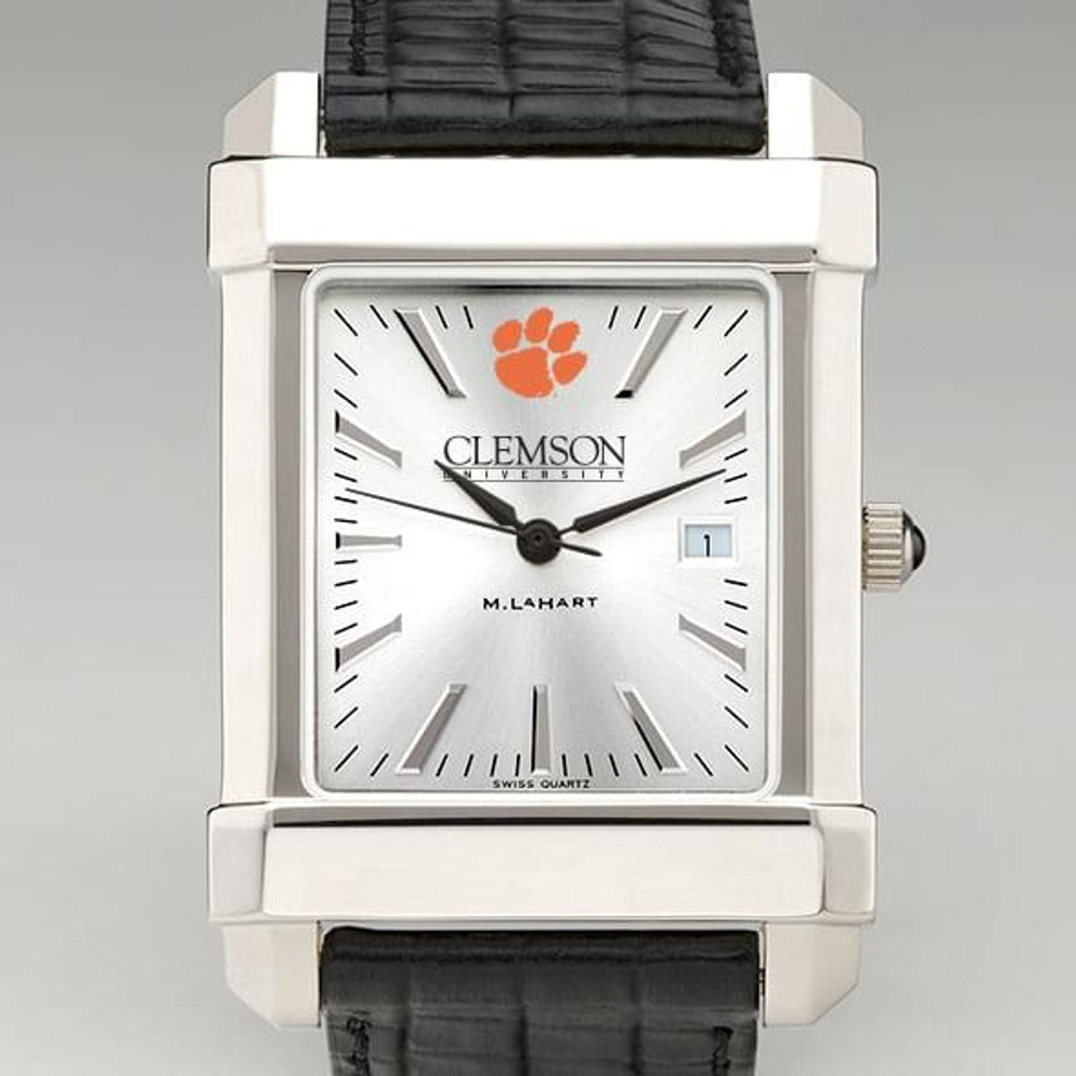 Clemson Men s Collegiate Watch with Leather Strap at M.LaHart Co