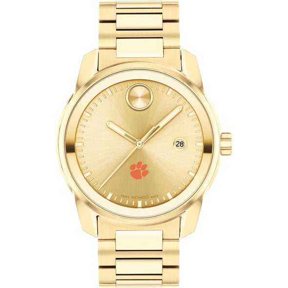 Clemson Men&#39;s Movado BOLD Gold with Date Window Shot #2