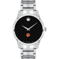 Clemson Men's Movado Collection Stainless Steel Watch with Black Dial Shot #2