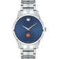 Clemson Men's Movado Collection Stainless Steel Watch with Blue Dial Shot #2