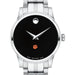 Clemson Women's Movado Stainless Steel Watch with Black Dial