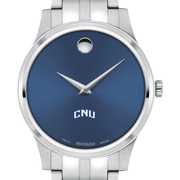 CNU Men&#39;s Movado Collection Stainless Steel Watch with Blue Dial Shot #1