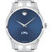 CNU Men's Movado Collection Stainless Steel Watch with Blue Dial