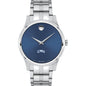 CNU Men's Movado Collection Stainless Steel Watch with Blue Dial Shot #2