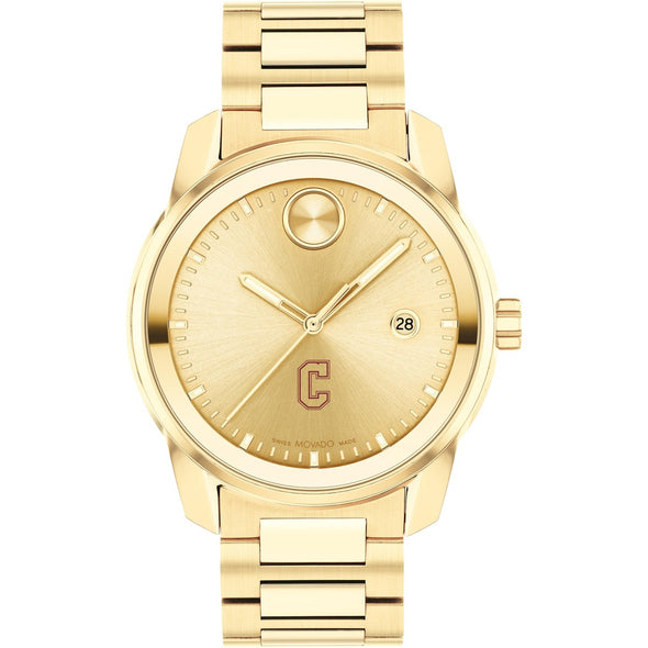 College of Charleston Men&#39;s Movado BOLD Gold with Date Window Shot #2