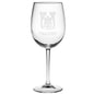 College of Charleston Red Wine Glasses - Made in the USA Shot #2