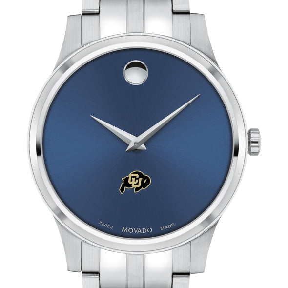 Colorado Men&#39;s Movado Collection Stainless Steel Watch with Blue Dial Shot #1