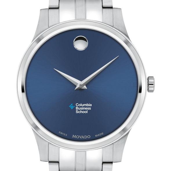 Columbia Business Men&#39;s Movado Collection Stainless Steel Watch with Blue Dial Shot #1