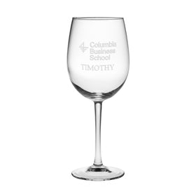 Columbia Business School Red Wine Glasses - Made in the USA Shot #1