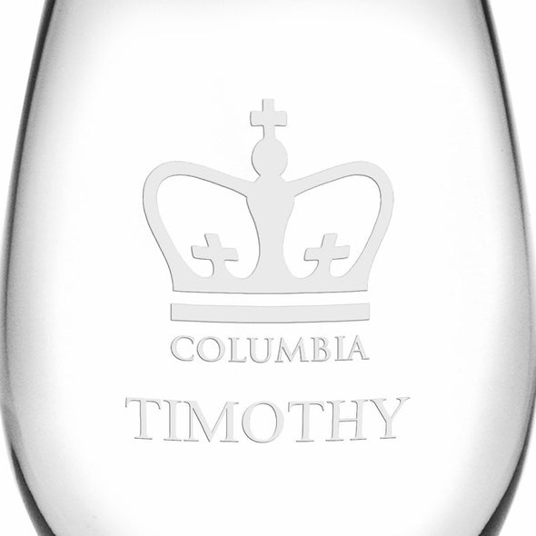 Columbia Stemless Wine Glasses Made in the USA Shot #3