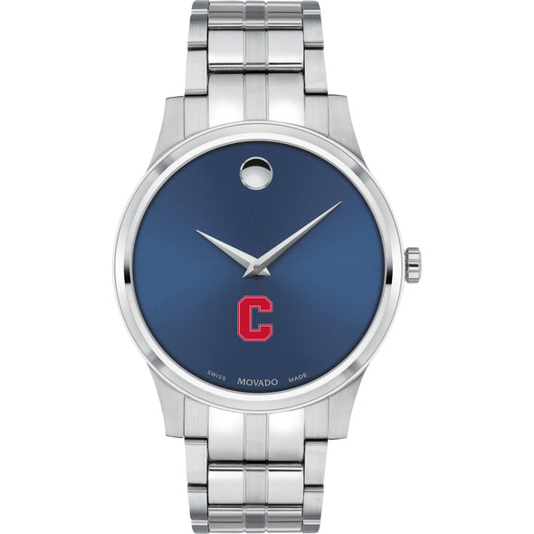 Cornell Men&#39;s Movado Collection Stainless Steel Watch with Blue Dial Shot #2