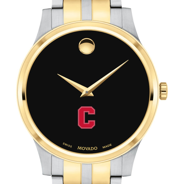 Cornell Men&#39;s Movado Collection Two-Tone Watch with Black Dial Shot #1