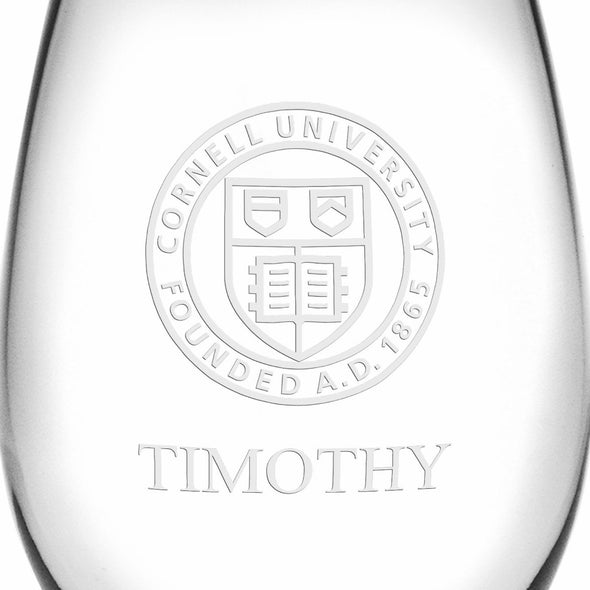 Cornell Stemless Wine Glasses Made in the USA Shot #3