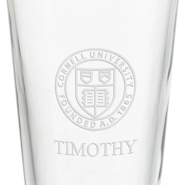 Cornell University 16 oz Pint Glass Shot #3