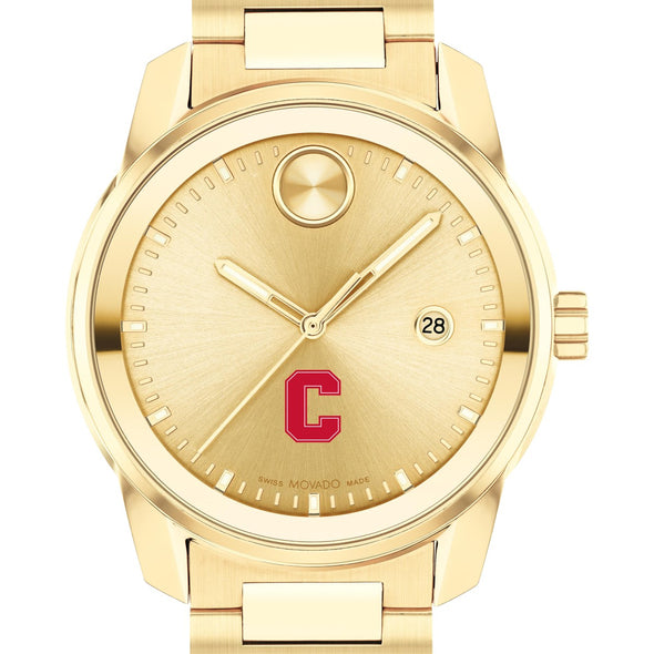 Cornell University Men&#39;s Movado BOLD Gold with Date Window Shot #1