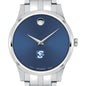 Creighton Men's Movado Collection Stainless Steel Watch with Blue Dial Shot #1