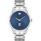 Creighton Men's Movado Collection Stainless Steel Watch with Blue Dial Shot #2