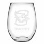 Creighton Stemless Wine Glasses Made in the USA Shot #1