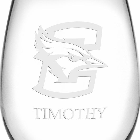 Creighton Stemless Wine Glasses Made in the USA Shot #3