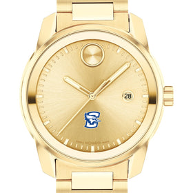 Creighton University Men&#39;s Movado BOLD Gold with Date Window Shot #1