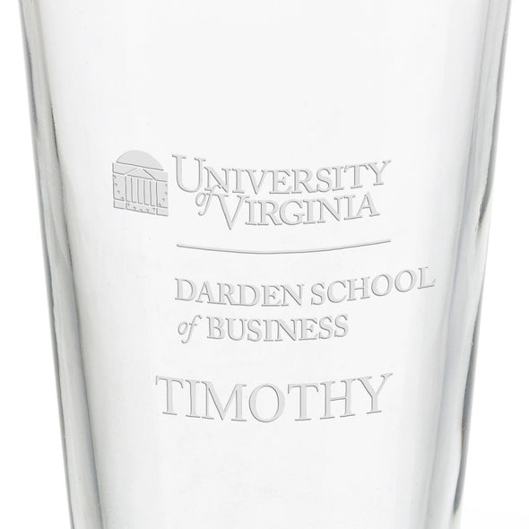 Darden School of Business 16 oz Pint Glass Shot #3