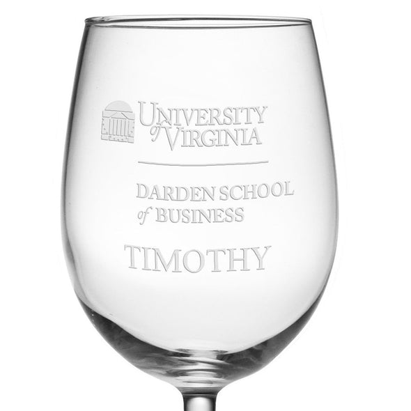 Darden School of Business Red Wine Glasses - Made in the USA Shot #3