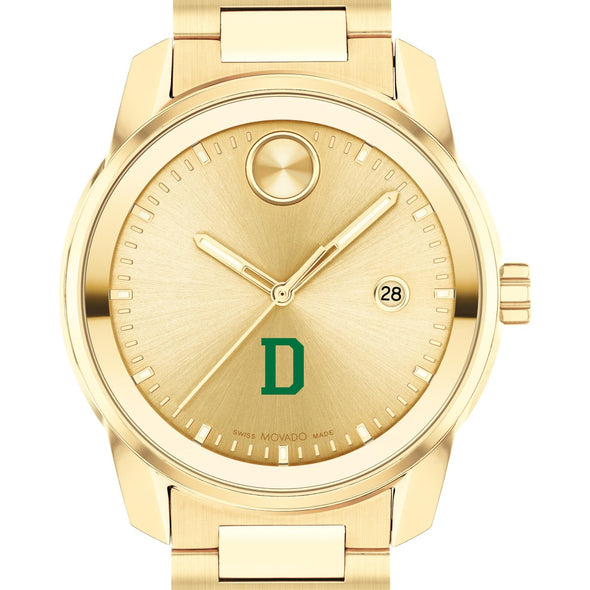 Dartmouth College Men&#39;s Movado BOLD Gold with Date Window Shot #1