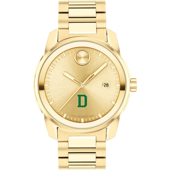 Dartmouth College Men&#39;s Movado BOLD Gold with Date Window Shot #2