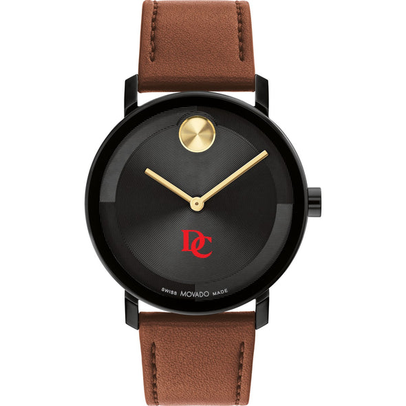 Davidson College Men&#39;s Movado BOLD with Cognac Leather Strap Shot #2