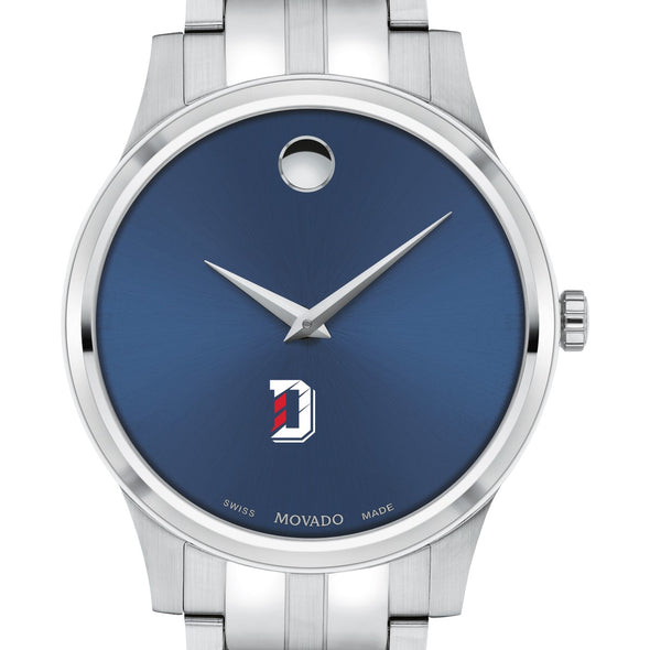 Davidson Men&#39;s Movado Collection Stainless Steel Watch with Blue Dial Shot #1