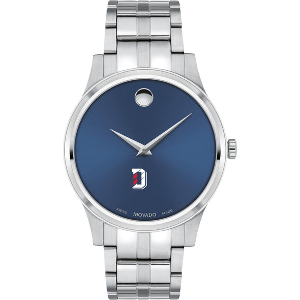 Davidson Men&#39;s Movado Collection Stainless Steel Watch with Blue Dial Shot #2