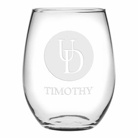 Delaware Stemless Wine Glasses Made in the USA Shot #1