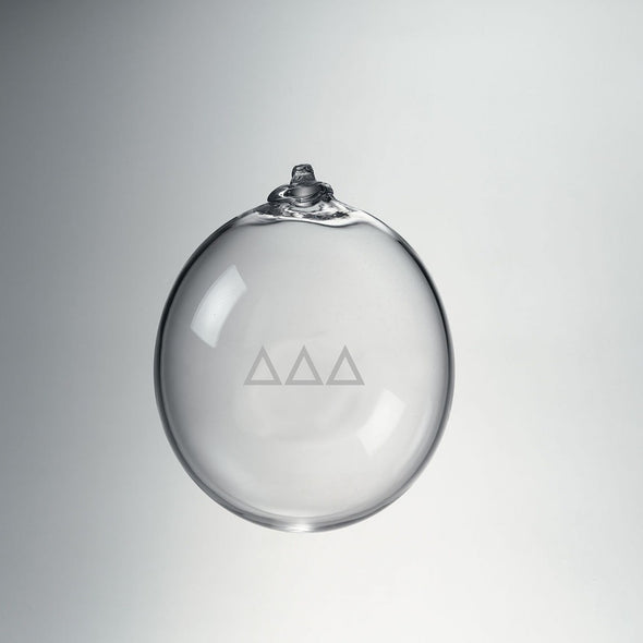 Delta Delta Delta Glass Ornament by Simon Pearce Shot #1